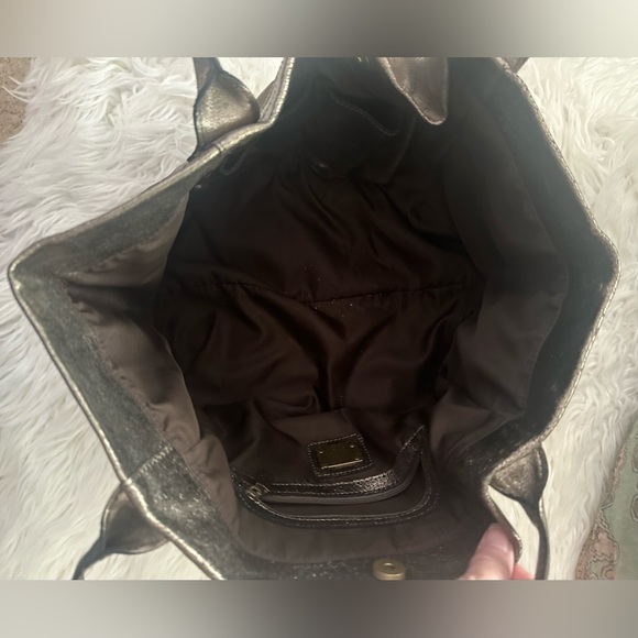 Anat Marin Metallic Leather Handbag - Picture 4 of 7